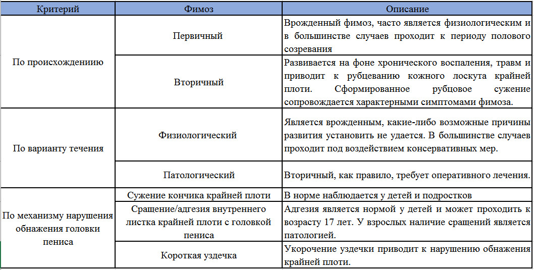 Когда открывается головка у мальчиков в каком